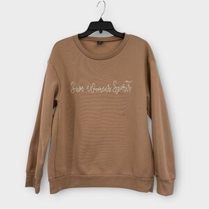 SHEIN Slogan Crewneck Sweatshirt Save Women’s Sports Women’s Size M